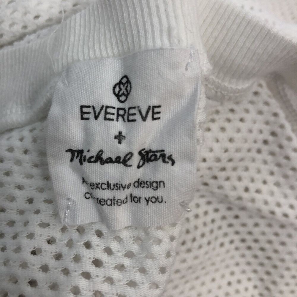 Evereve x Michael Stars Women's Mesh Dolman Sleeve Top Shirt Size S White Disco - Picture 6 of 9